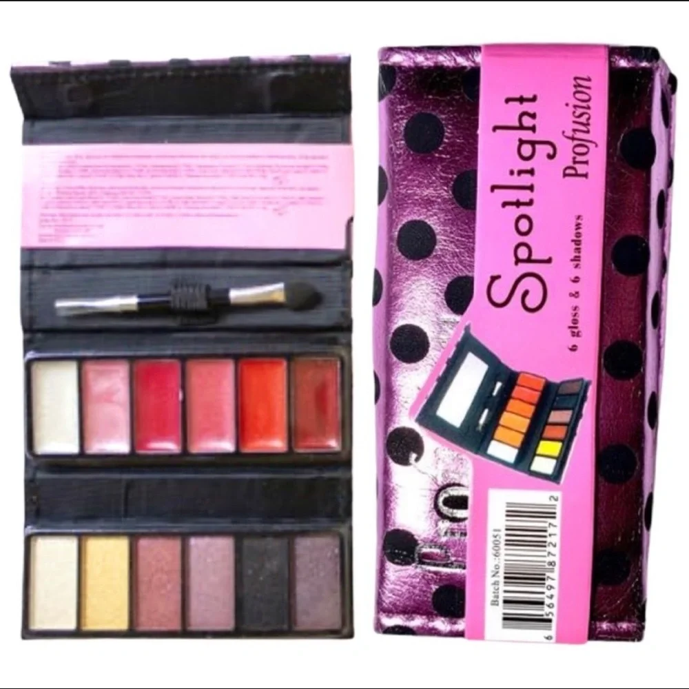 2 Spotlight Eyeshadows & Lipgloss Set NWT